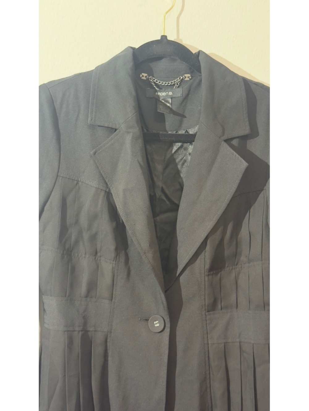 Arden B Black Trench Coat